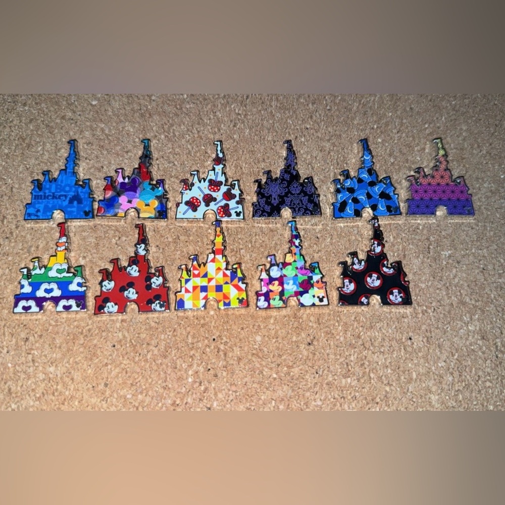 Colorful Castle Pins -WDW
